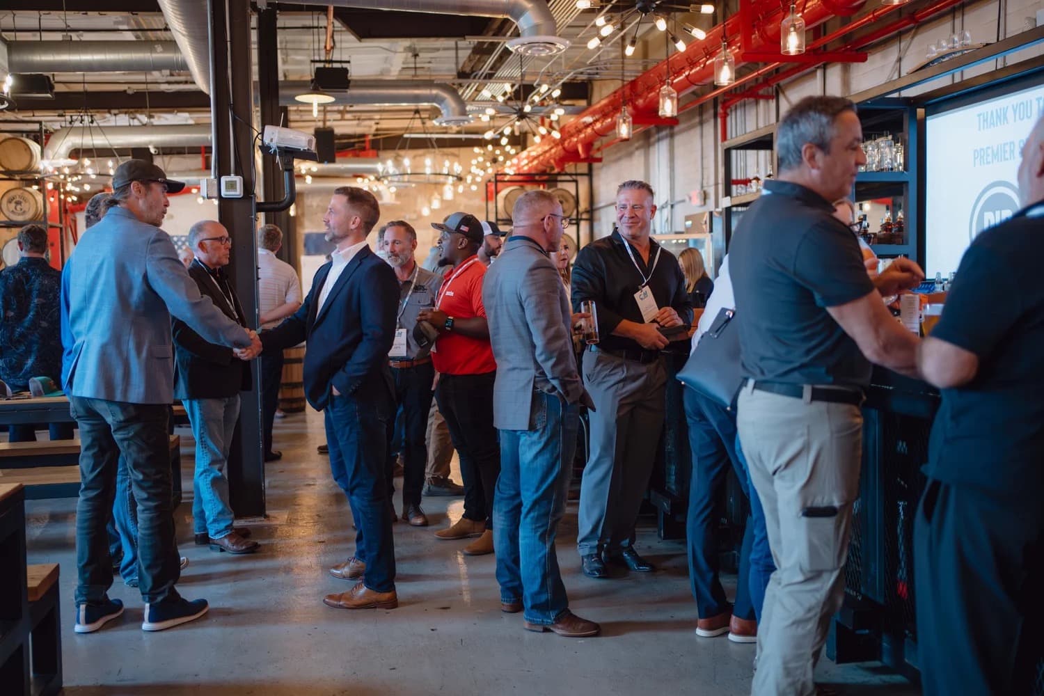 Guests connecting at a CEM Solutions event